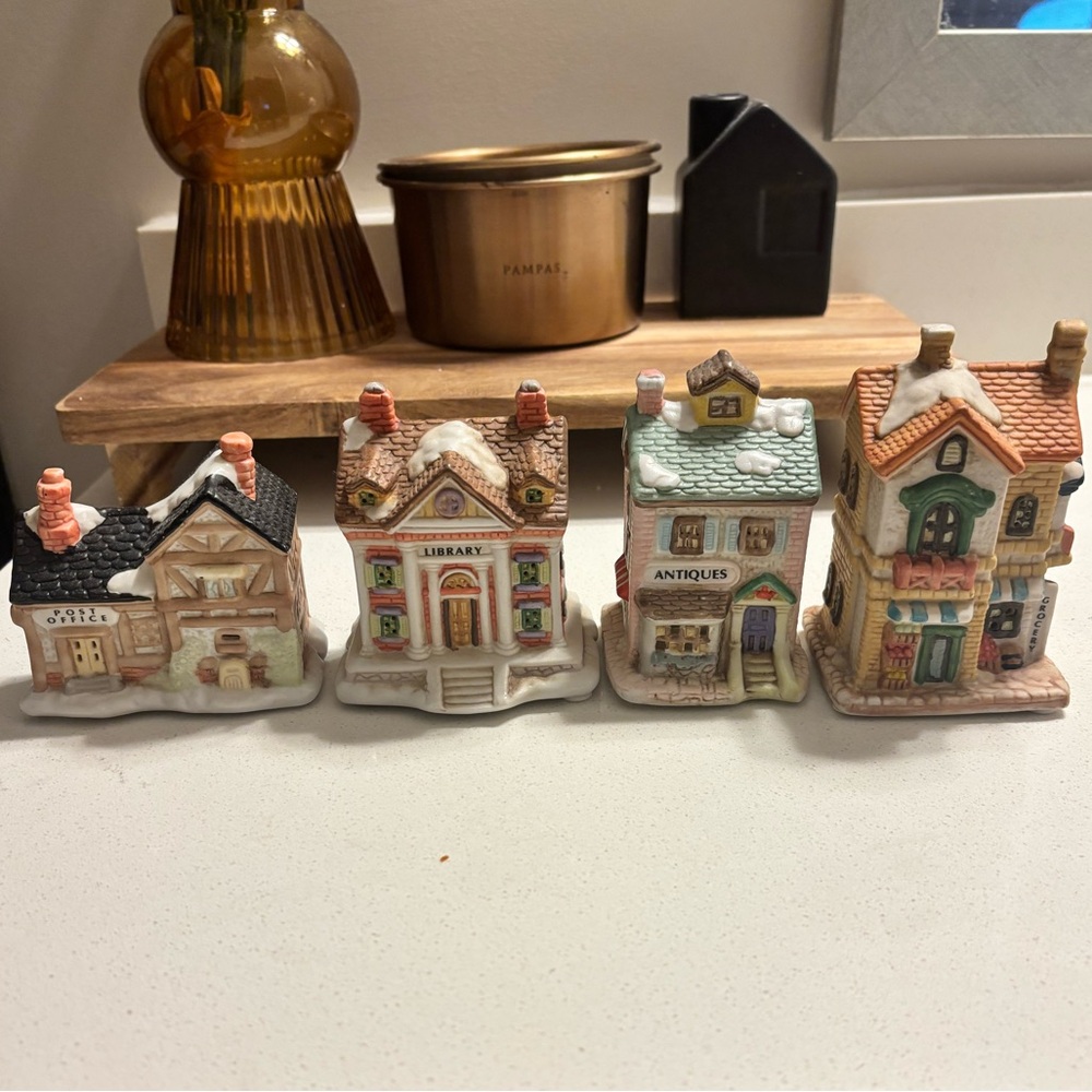Porcelain bisque village
